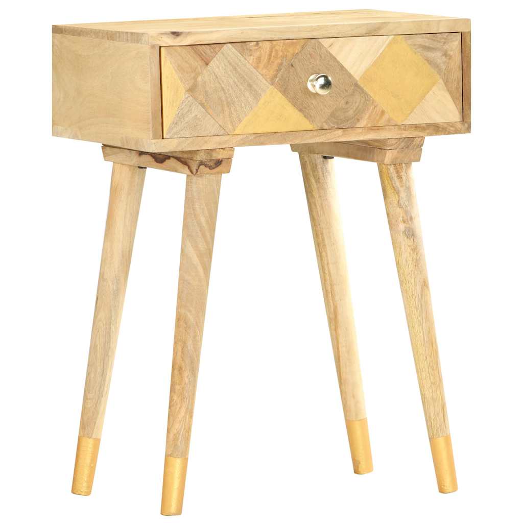 285857 vidaXL Bedside Cabinet 43x30x58 cm Solid Mango Wood