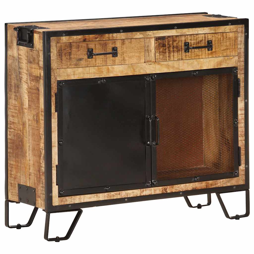 285893 vidaXL Sideboard 80x31x71 cm Solid Rough Mango Wood