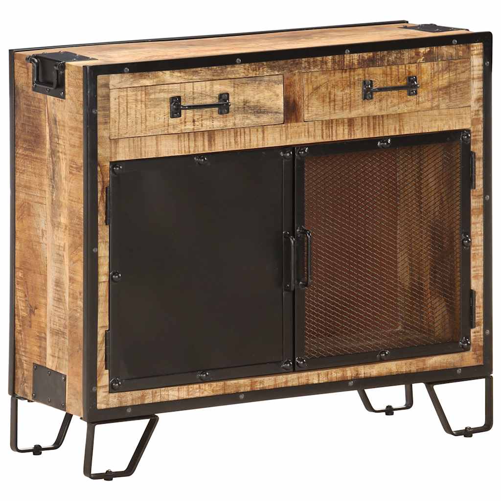 285893 vidaXL Sideboard 80x31x71 cm Solid Rough Mango Wood