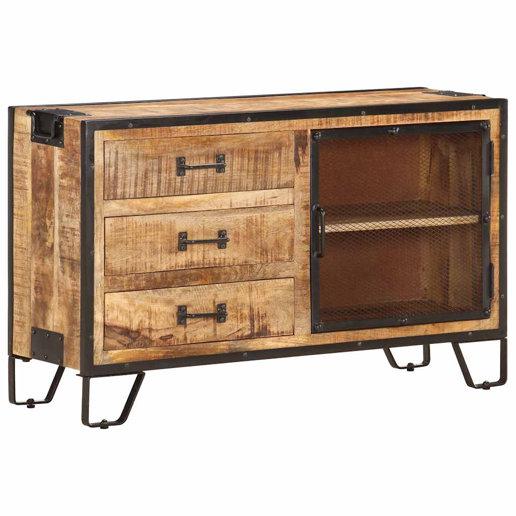 285894 vidaXL Sideboard 100x31x60 cm Solid Rough Mango Wood