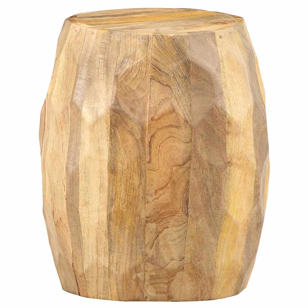 Drum Stool | Brown with golden streaks | Solid mango wood | Medium