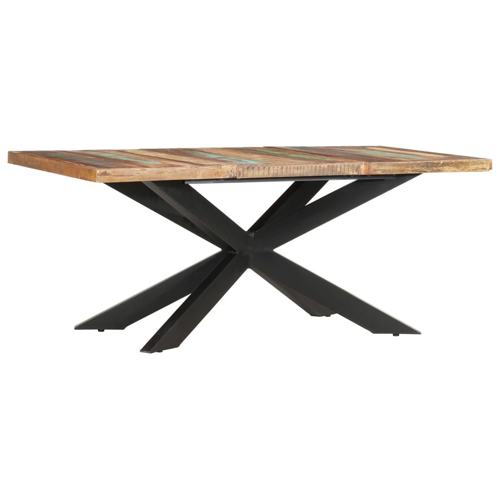 vidaXL Dining Table 180x90x76 cm Solid Reclaimed Wood