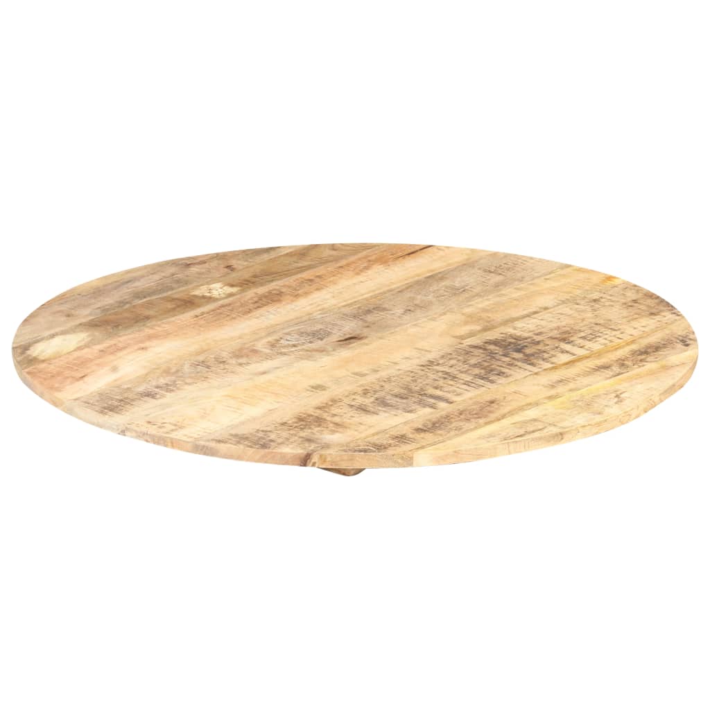 vidaXL Table Top Solid Mango Wood Round 15-16 mm 50 cm