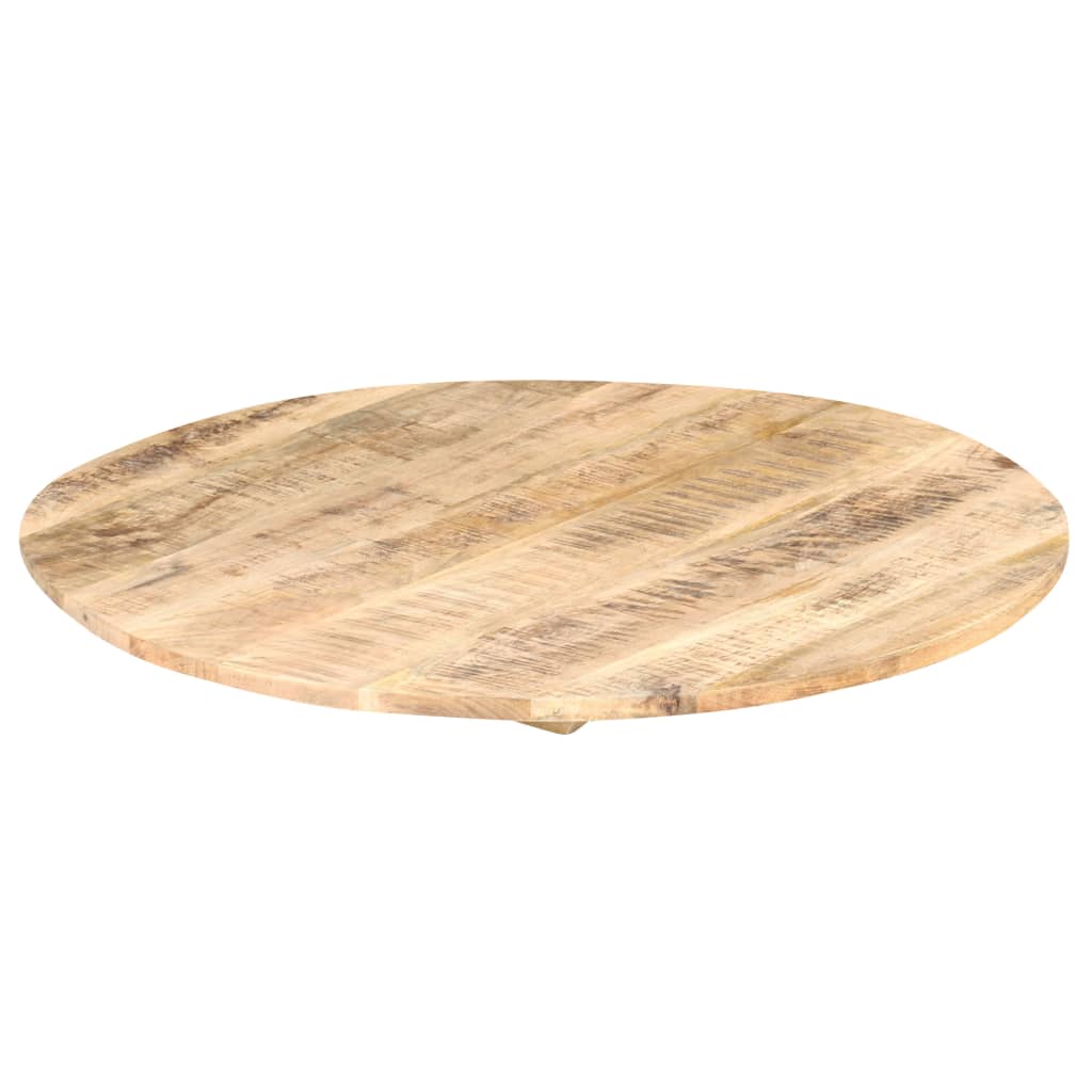 vidaXL Table Top Solid Mango Wood Round 15-16 mm 50 cm