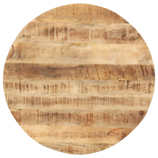 vidaXL Table Top Solid Mango Wood Round 15-16 mm 80 cm