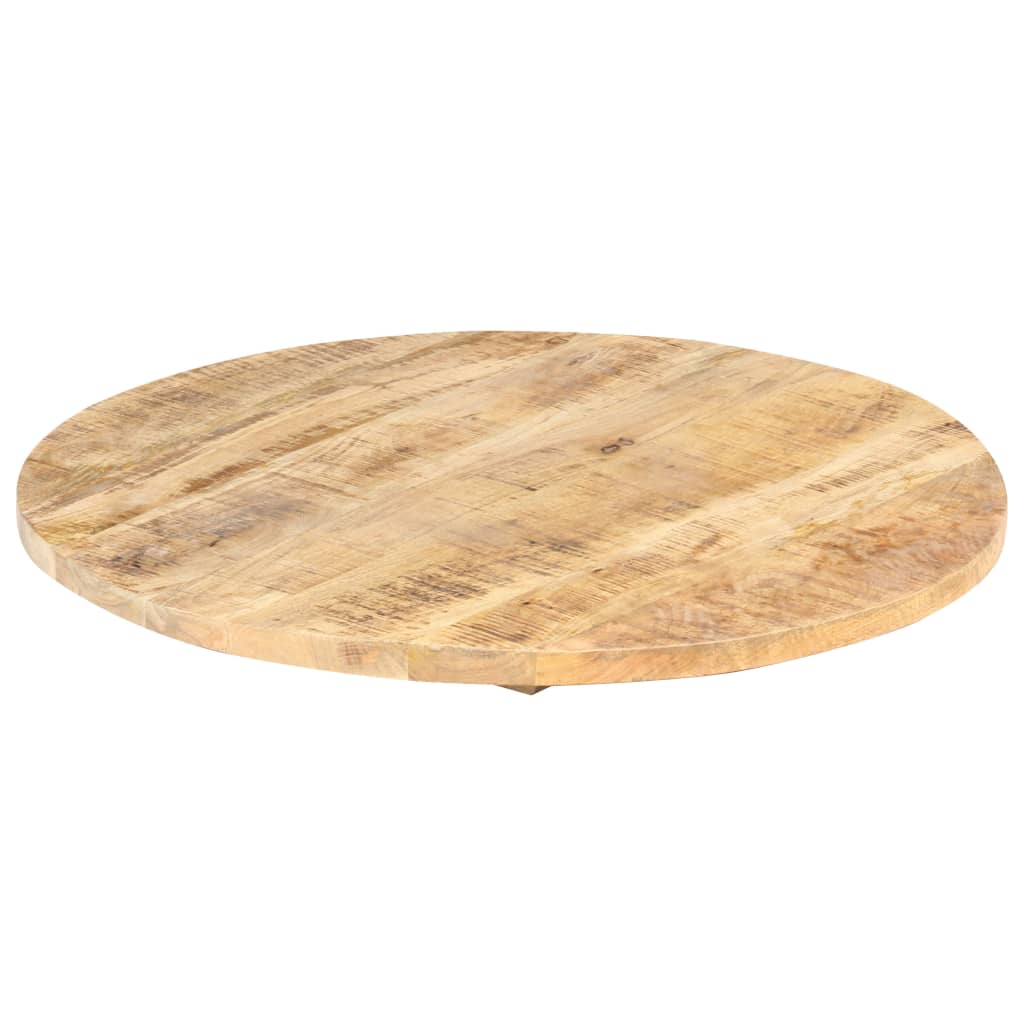 vidaXL Table Top Solid Mango Wood Round 25-27 mm 40 cm