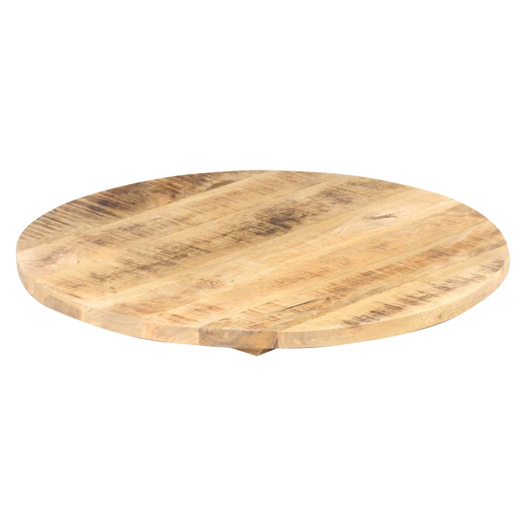 vidaXL Table Top Solid Mango Wood Round 25-27 mm 50 cm