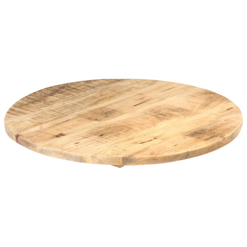 vidaXL Table Top Solid Mango Wood Round 25-27 mm 70 cm