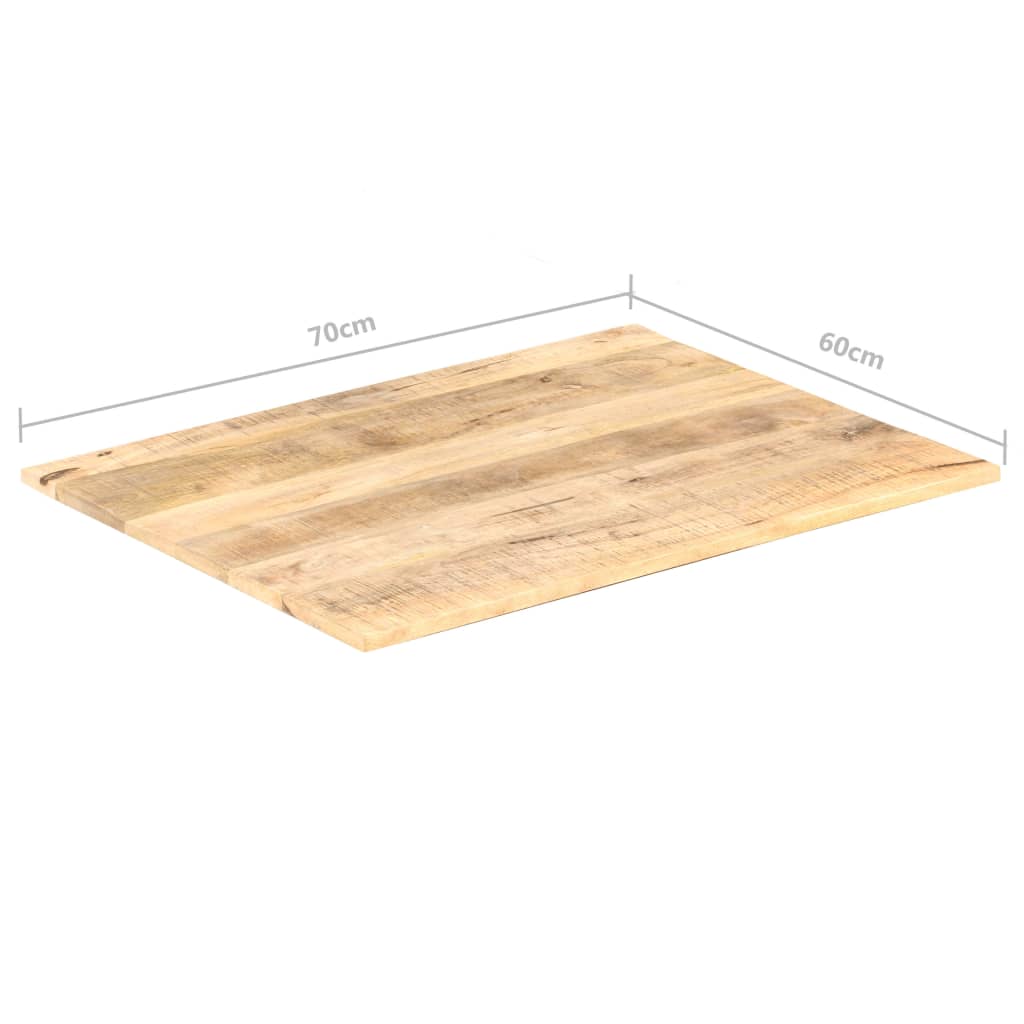 vidaXL Table Top Solid Mango Wood 15-16 mm 70x60 cm