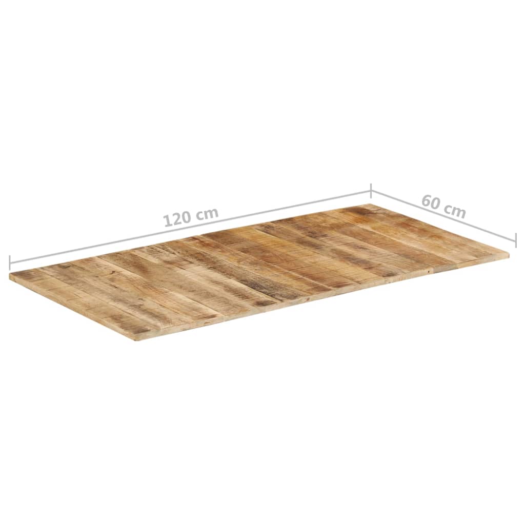 vidaXL Table Top Solid Mango Wood 15-16 mm 120x60 cm