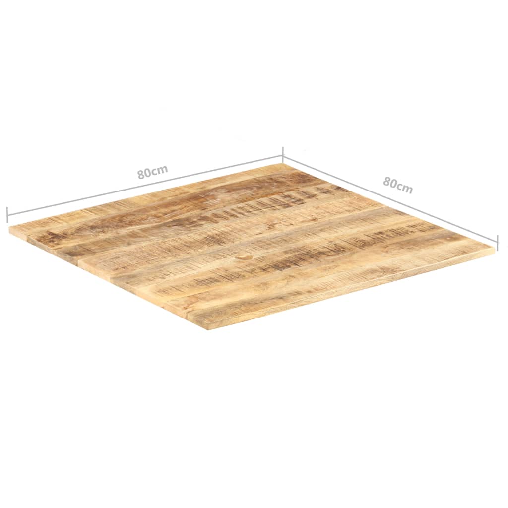 vidaXL Table Top Solid Mango Wood 15-16 mm 80x80 cm