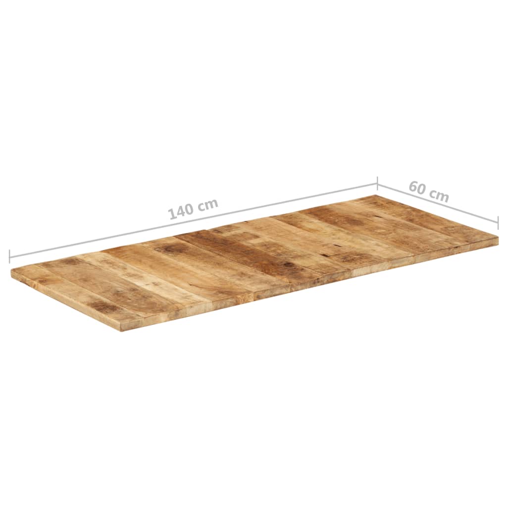 vidaXL Table Top Solid Mango Wood 25-27 mm 140x60 cm