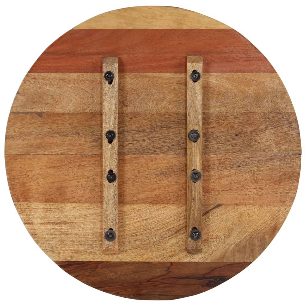 Round Table Top 60 cm 15-16 mm Solid Reclaimed Wood
