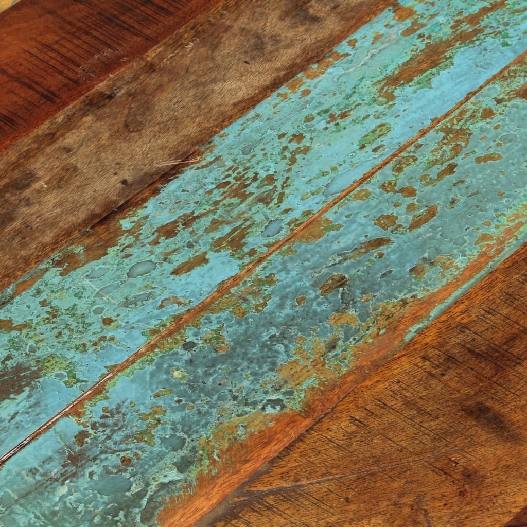 Round Table Top 60 cm 15-16 mm Solid Reclaimed Wood