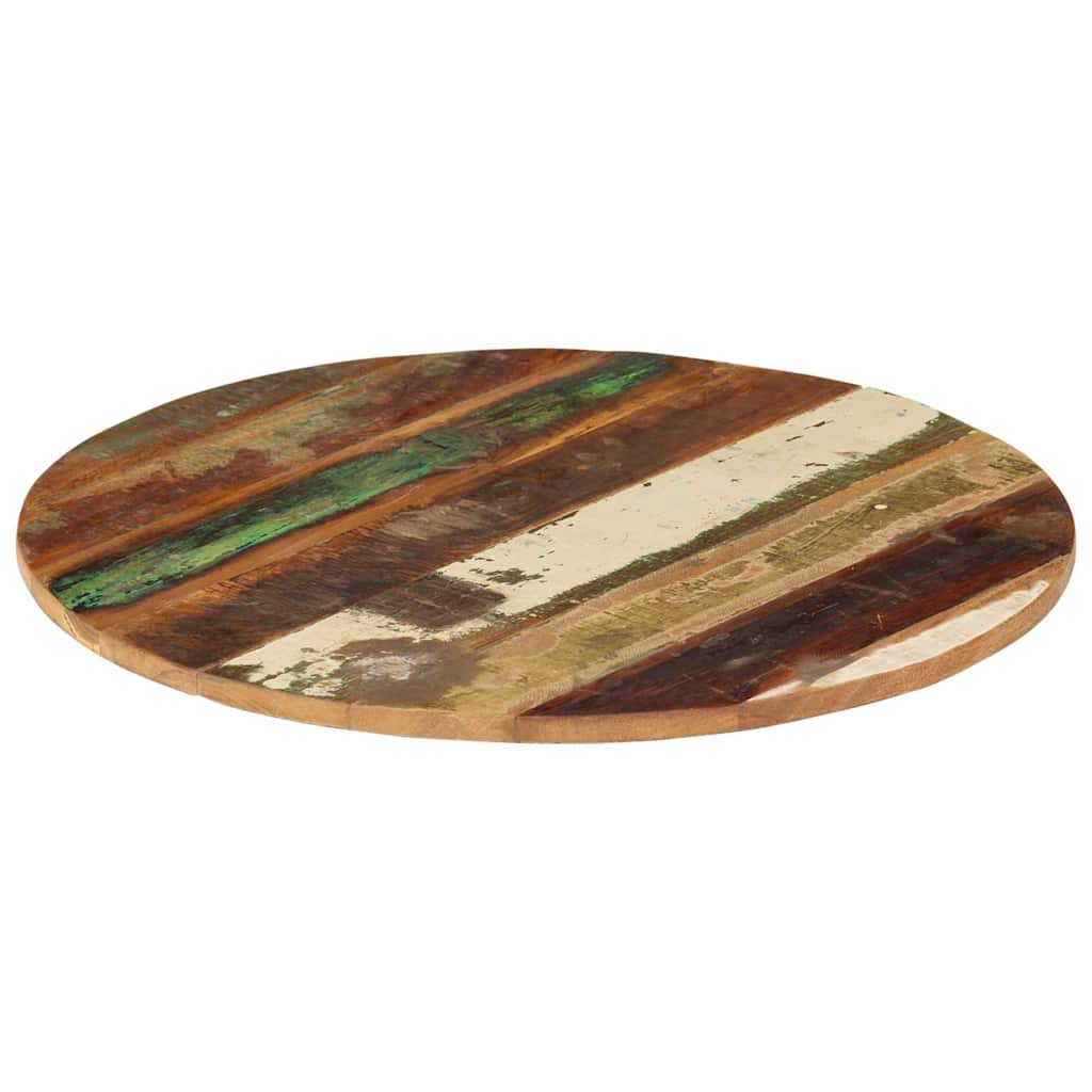 286033 vidaXL Round Table Top 60 cm 15-16 mm Solid Reclaimed Wood