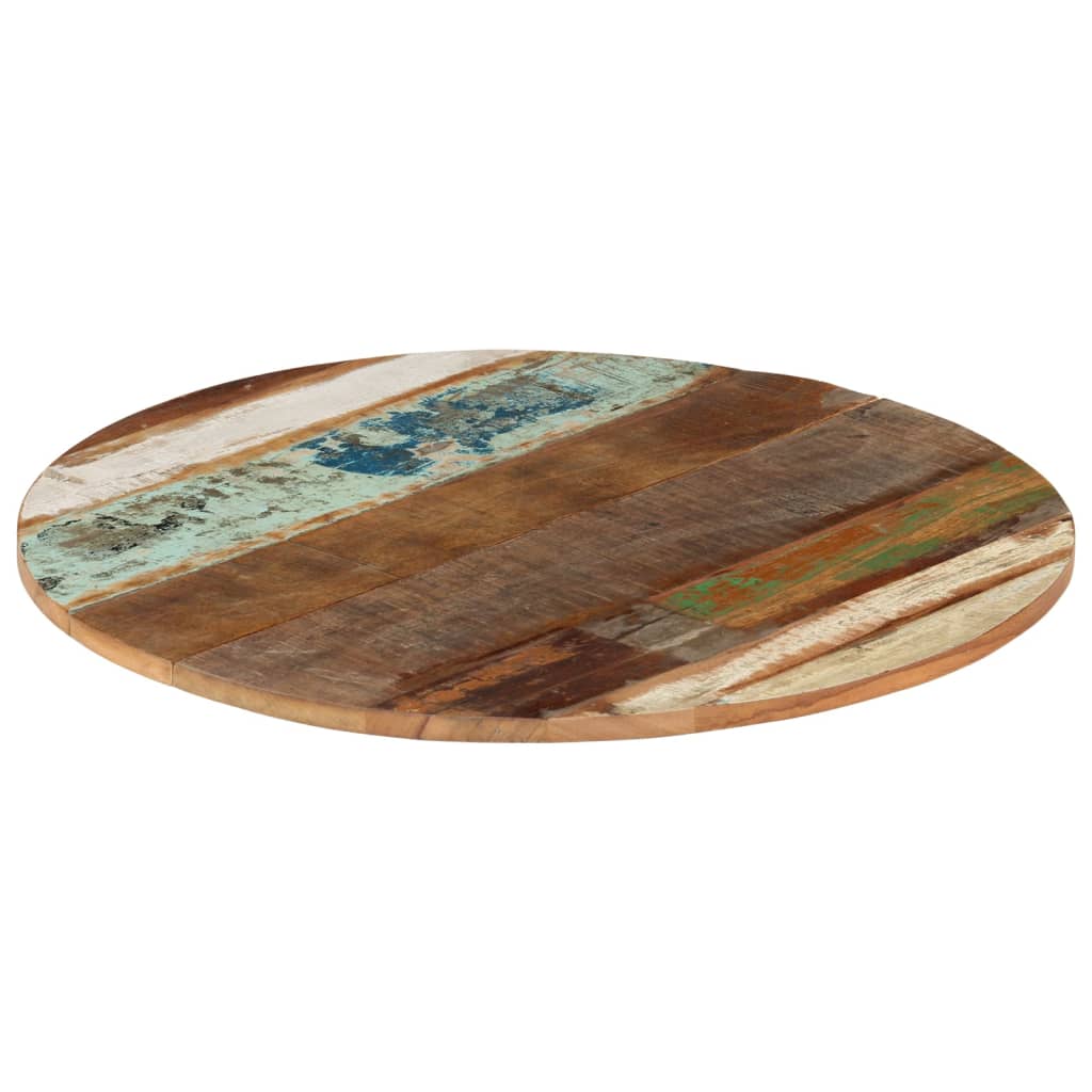 vidaXL Round Table Top 70 cm 15-16 mm Solid Reclaimed Wood