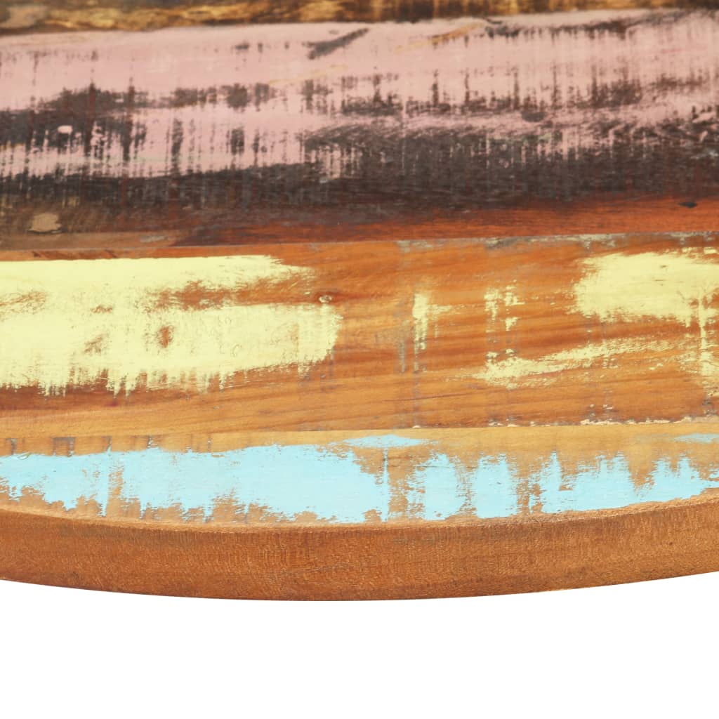 Round Table Top 50 cm 25-27 mm Solid Reclaimed Wood