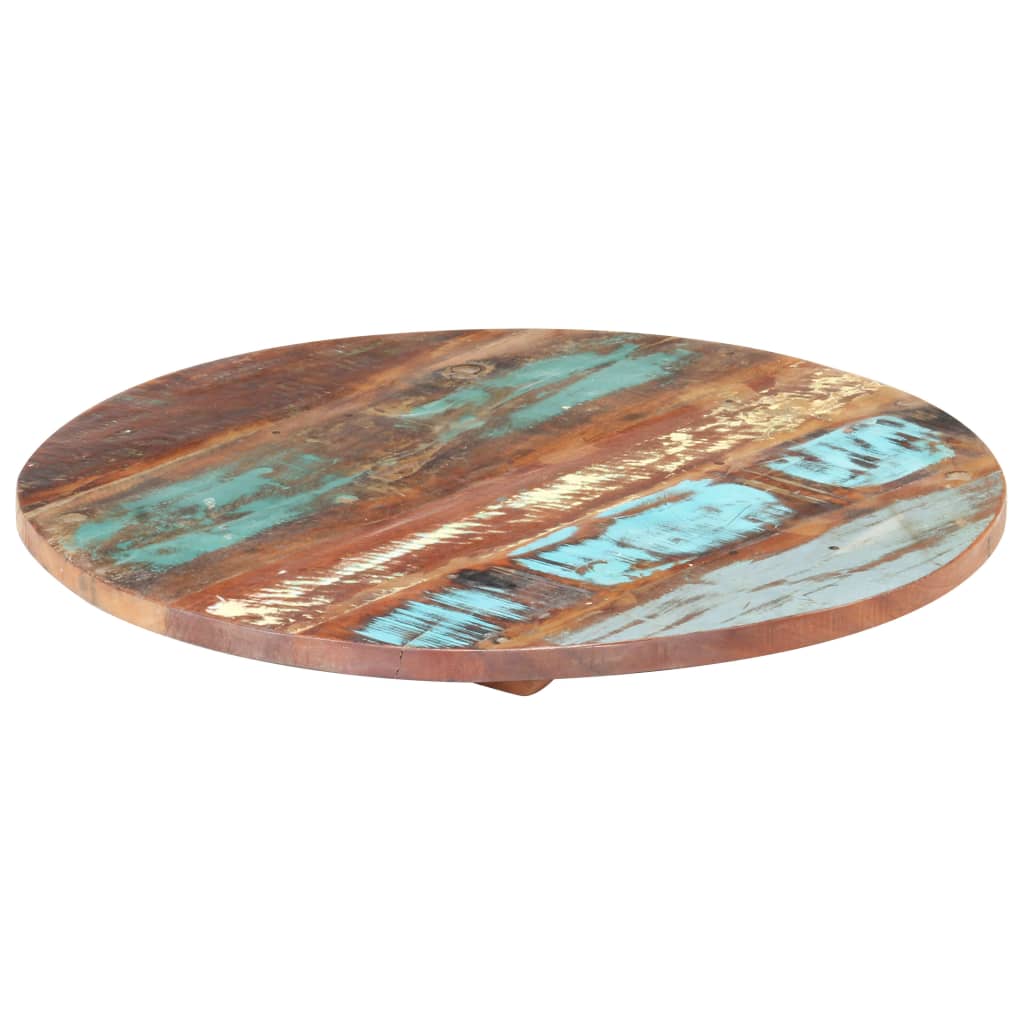 Round Table Top 50 cm 25-27 mm Solid Reclaimed Wood