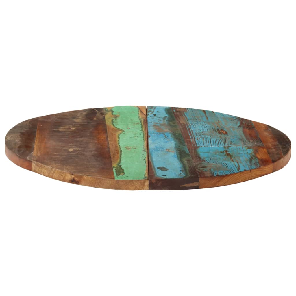 vidaXL Round Table Top 60 cm 25-27 mm Solid Reclaimed Wood