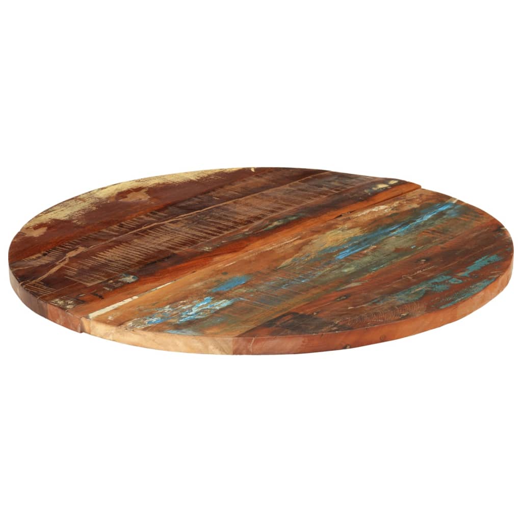 vidaXL Round Table Top 70 cm 25-27 mm Solid Reclaimed Wood