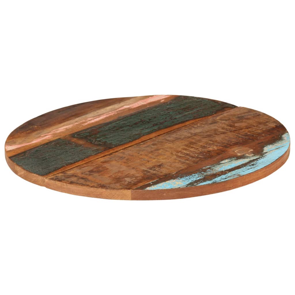 vidaXL Round Table Top 70 cm 25-27 mm Solid Reclaimed Wood