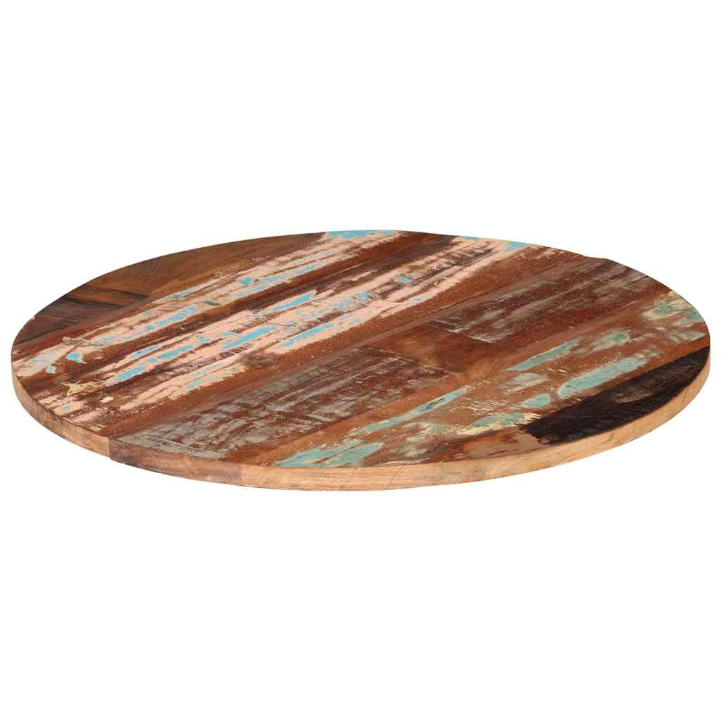 286040 vidaXL Round Table Top 80 cm 25-27 mm Solid Reclaimed Wood