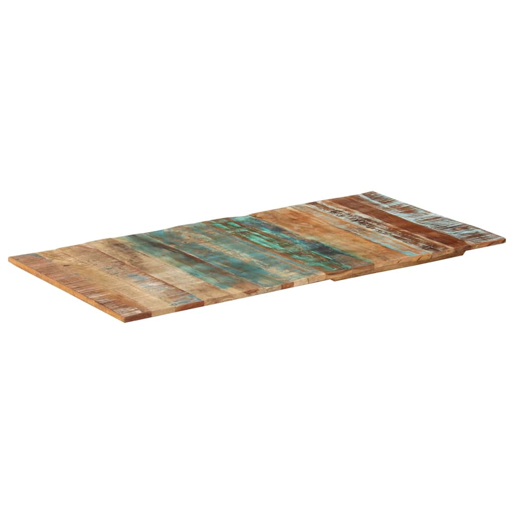 Rectangular Table Top 60x120 cm 15-16 mm Solid Reclaimed Wood