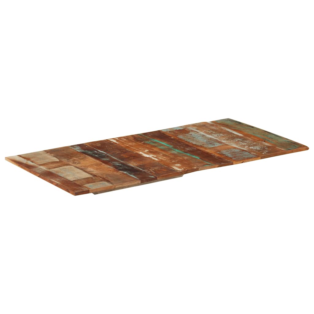 Rectangular Table Top 60x120 cm 15-16 mm Solid Reclaimed Wood