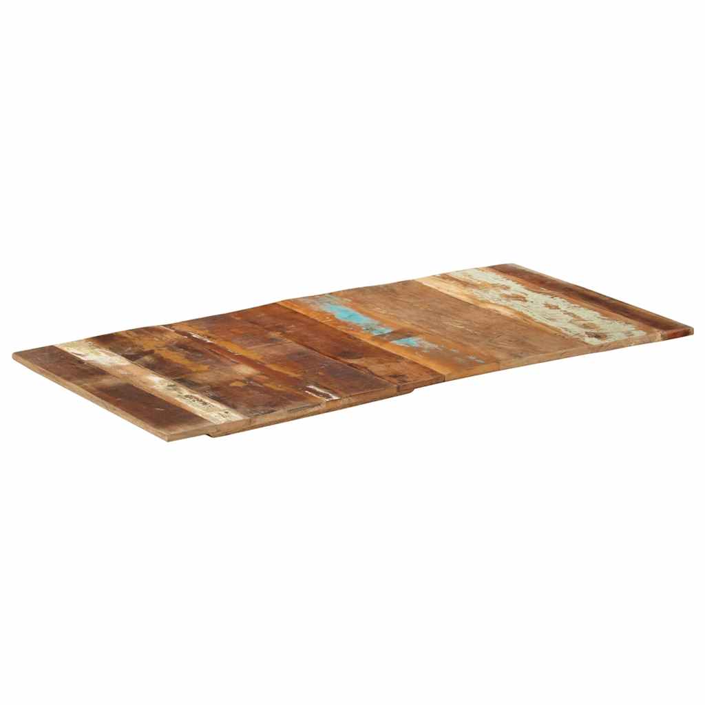 Rectangular Table Top 60x120 cm 15-16 mm Solid Reclaimed Wood