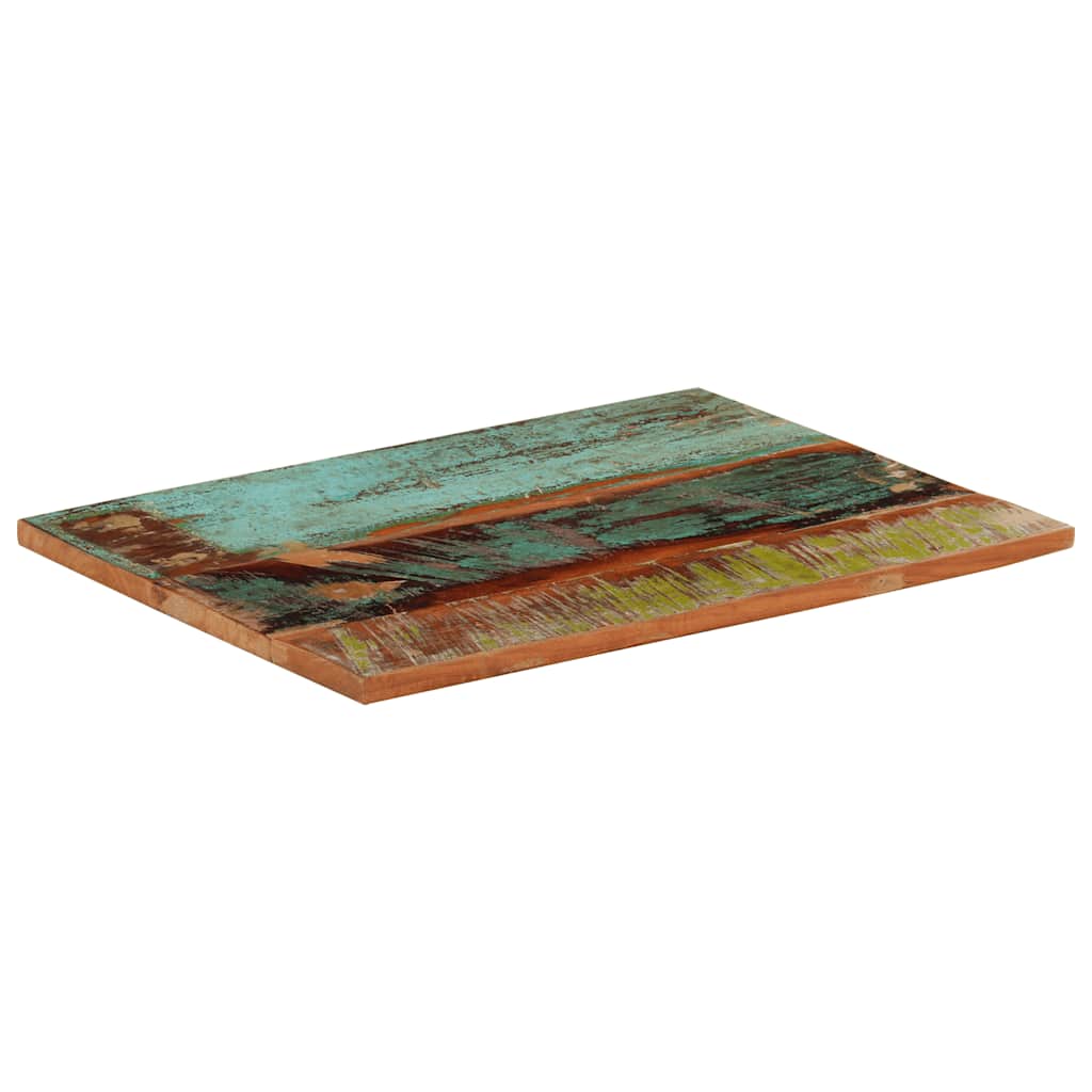 Rectangular Table Top 60x80 cm 25-27 mm Solid Reclaimed Wood