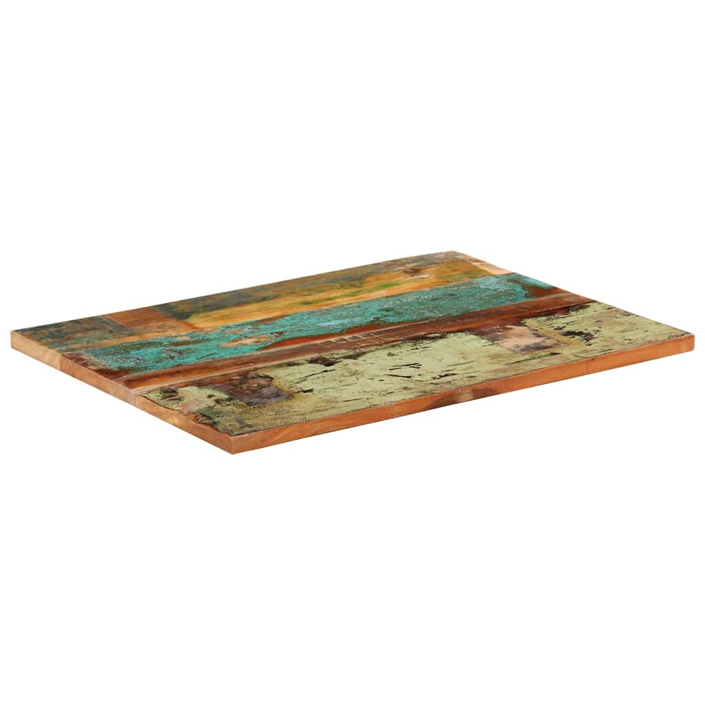 Rectangular Table Top 60x80 cm 25-27 mm Solid Reclaimed Wood