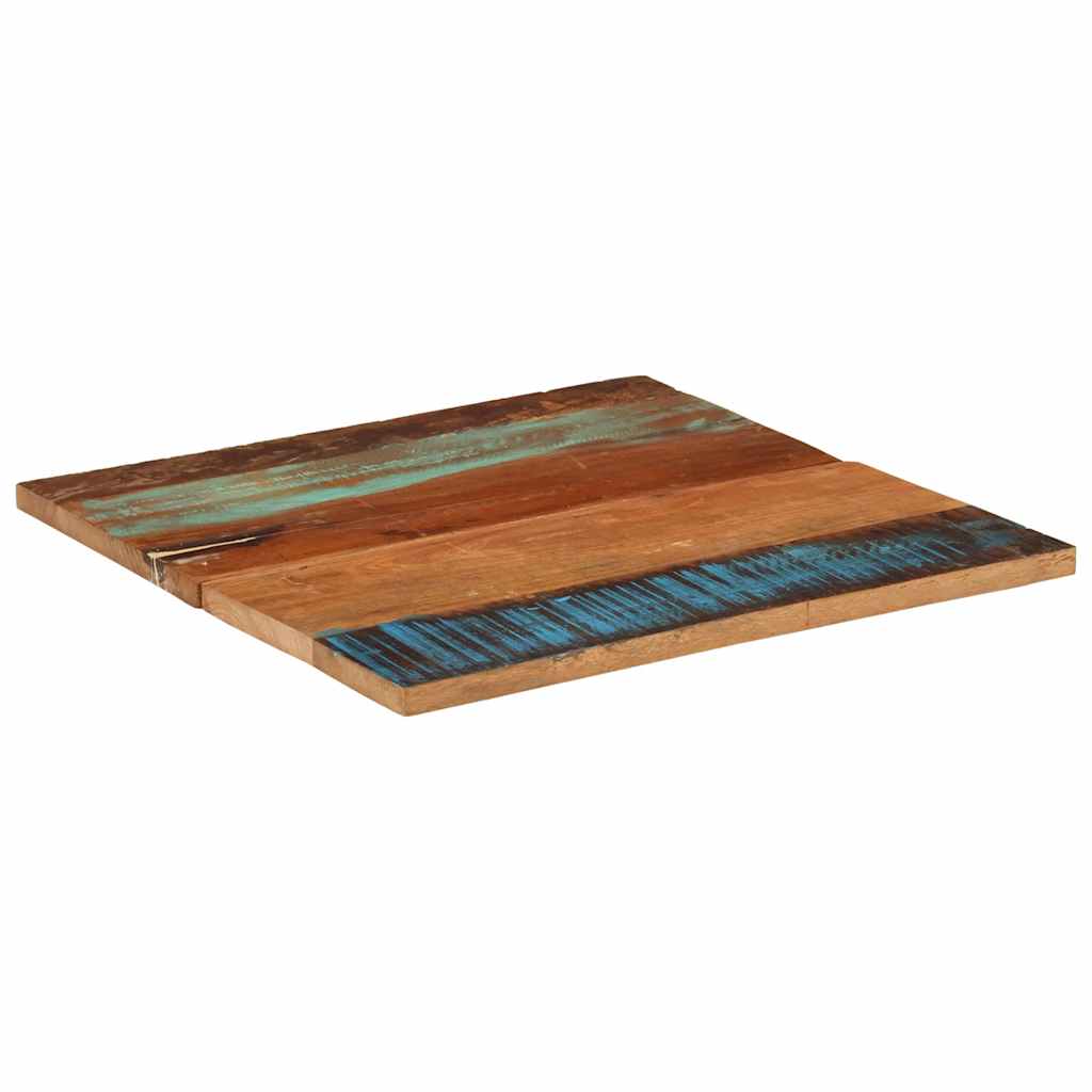 Square Table Top 70x70 cm 25-27 mm Solid Reclaimed Wood