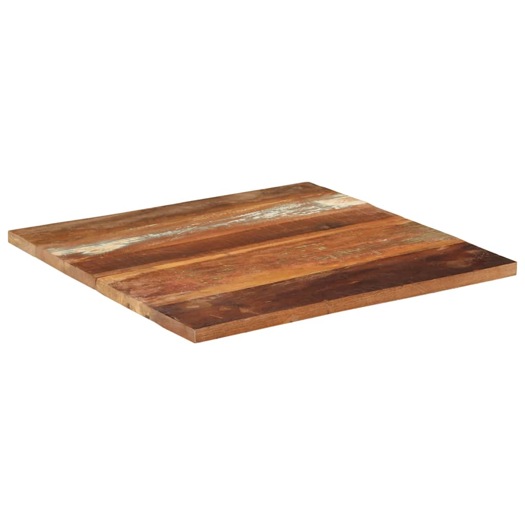 Square Table Top 70x70 cm 25-27 mm Solid Reclaimed Wood
