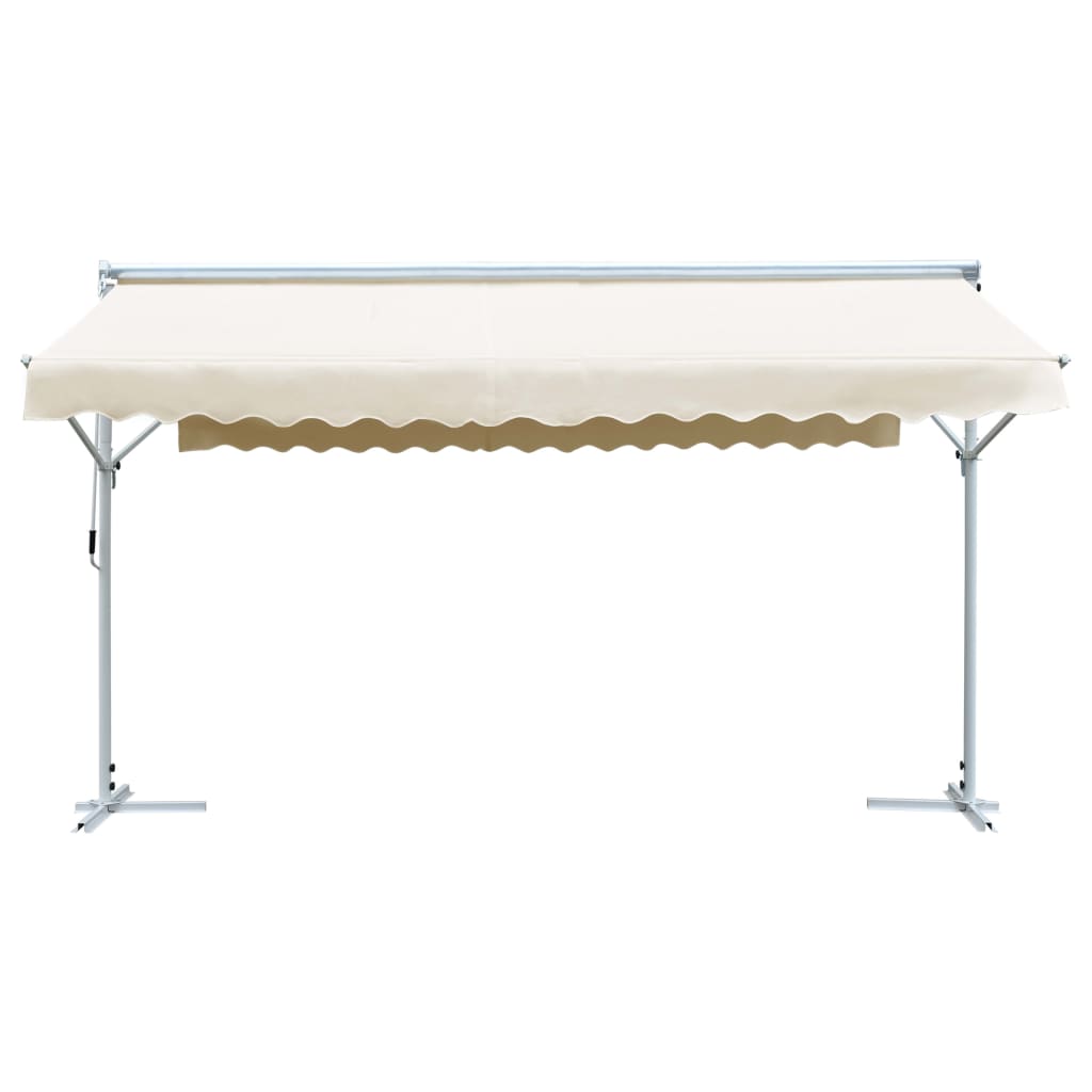 vidaXL Free Standing Awning 500x300 cm Cream