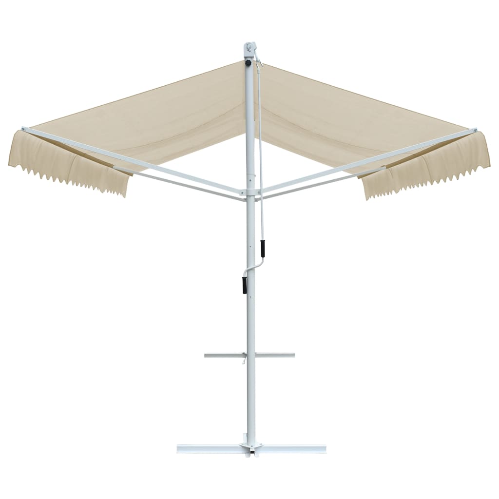 vidaXL Free Standing Awning 500x300 cm Cream