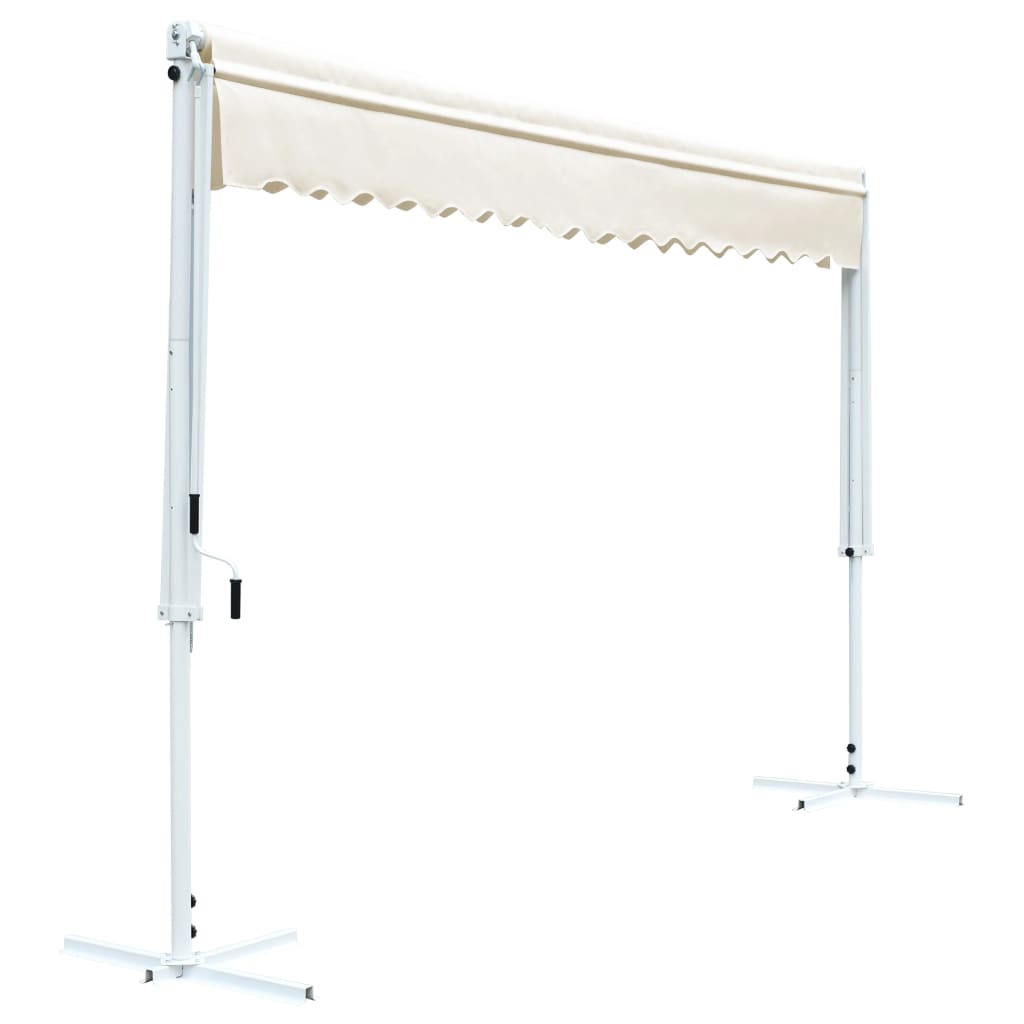 vidaXL Free Standing Awning 500x300 cm Cream