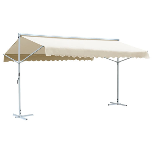 vidaXL Free Standing Awning 600x300 cm Cream