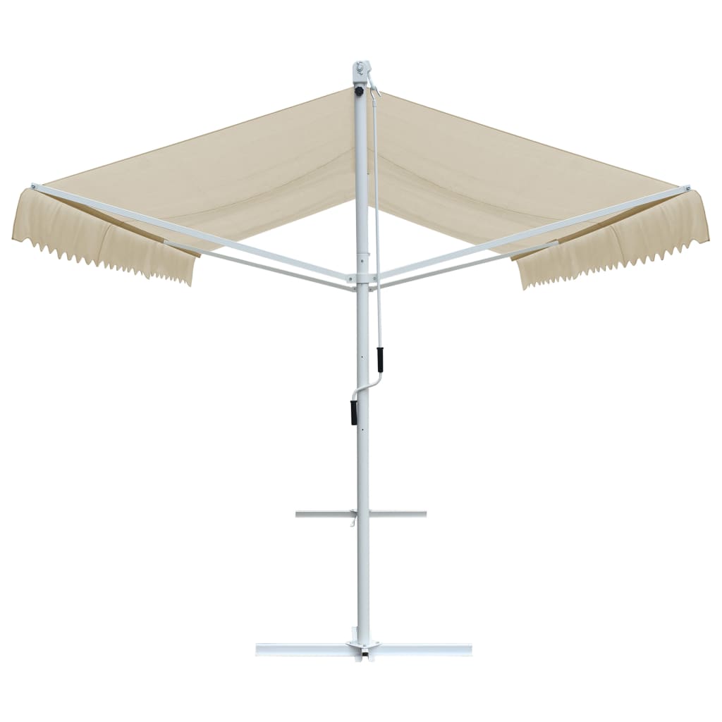 vidaXL Free Standing Awning 600x300 cm Cream