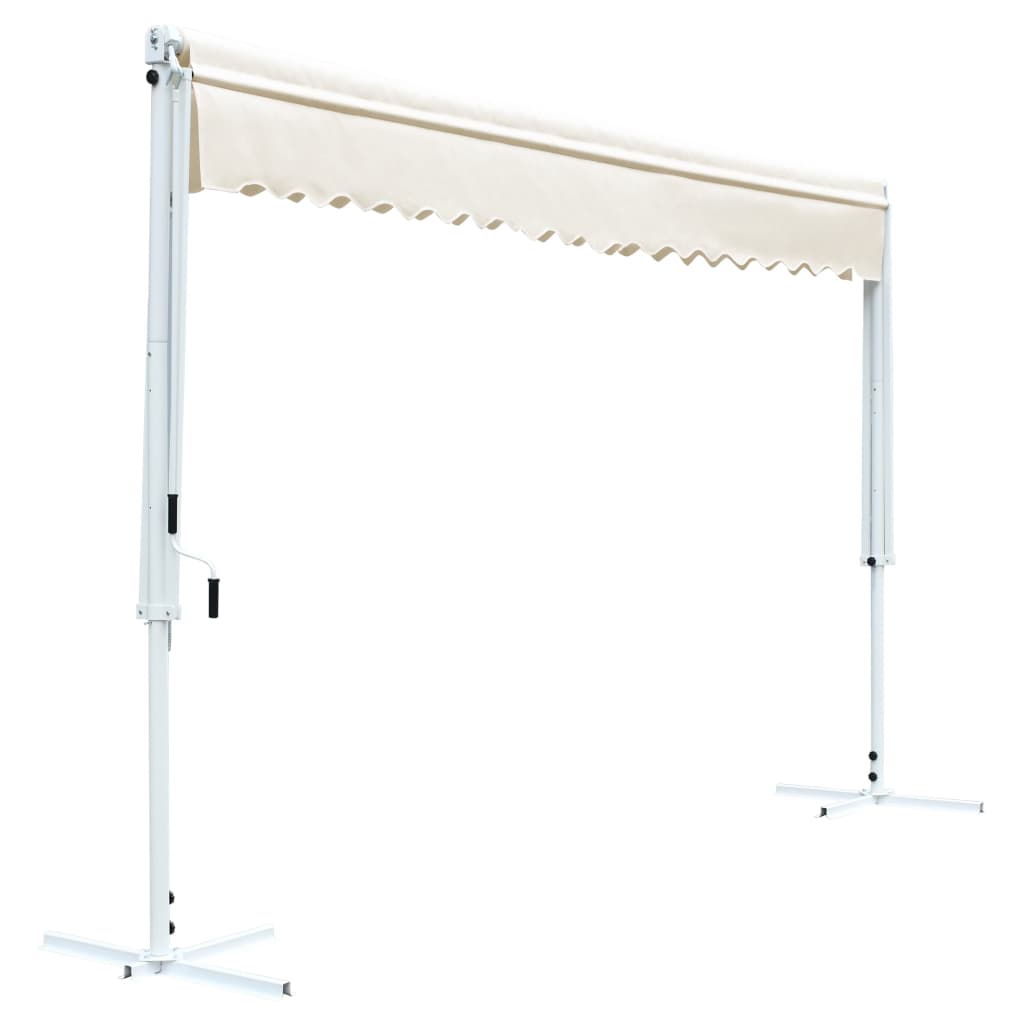 vidaXL Free Standing Awning 600x300 cm Cream