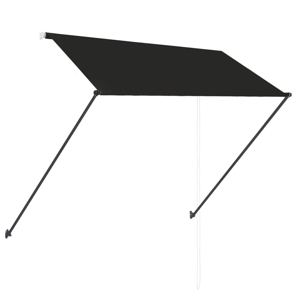 Retractable Awning with LED 250x150 cm Anthracite