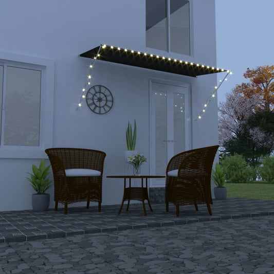 Retractable Awning with LED 300x150 cm Anthracite