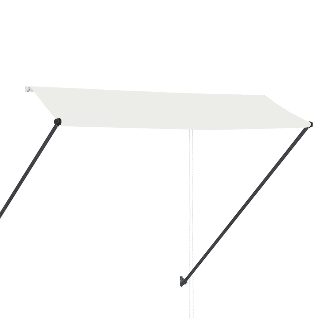 Retractable Awning with LED 300x150 cm Cream
