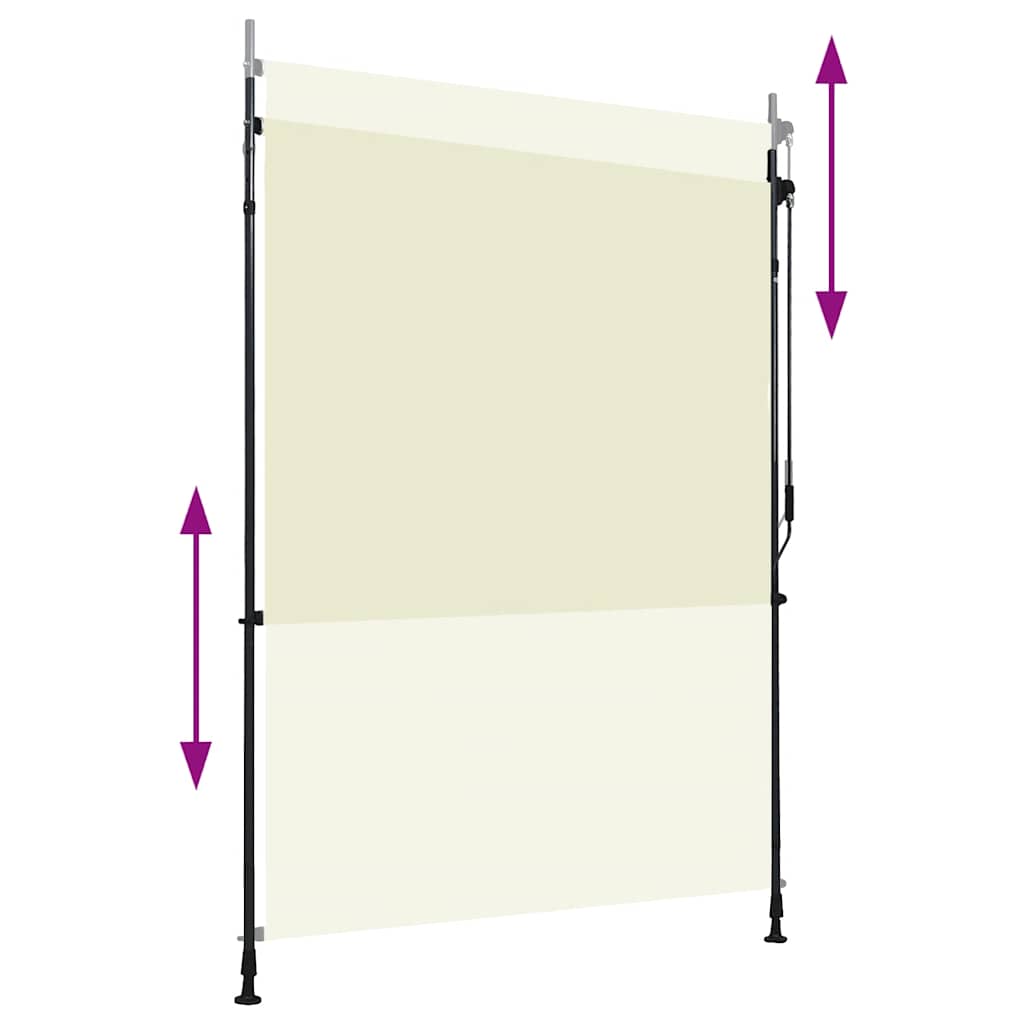 Outdoor Roller Blind 150x270 cm Cream
