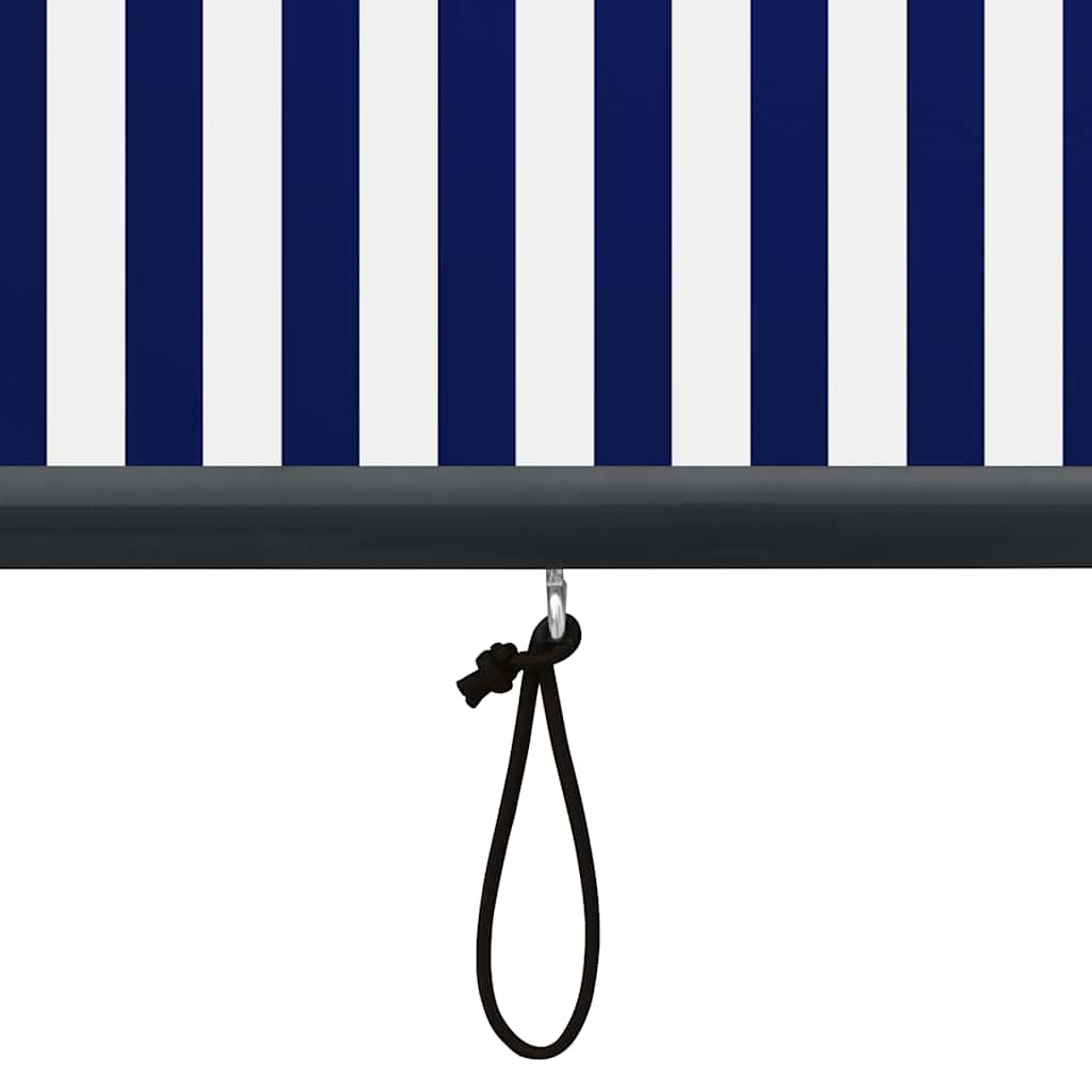 Outdoor Roller Blind 60x250 cm Blue and White