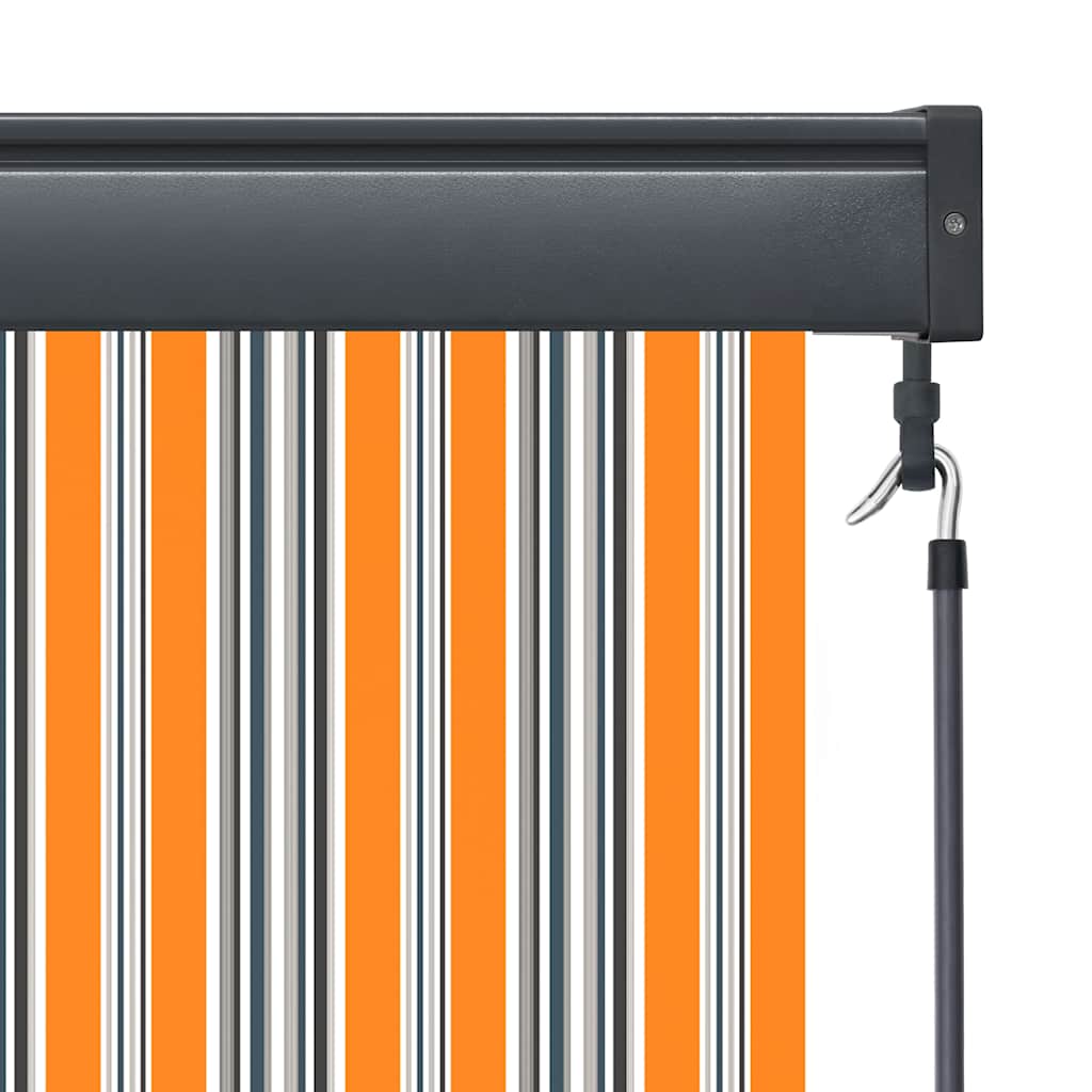 Outdoor Roller Blind 80x250 cm Yellow and Blue