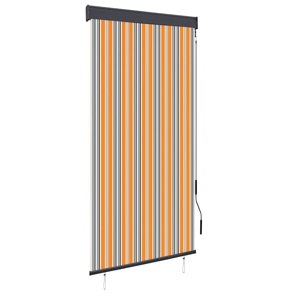Outdoor Roller Blind 100x250 cm Yellow and Blue