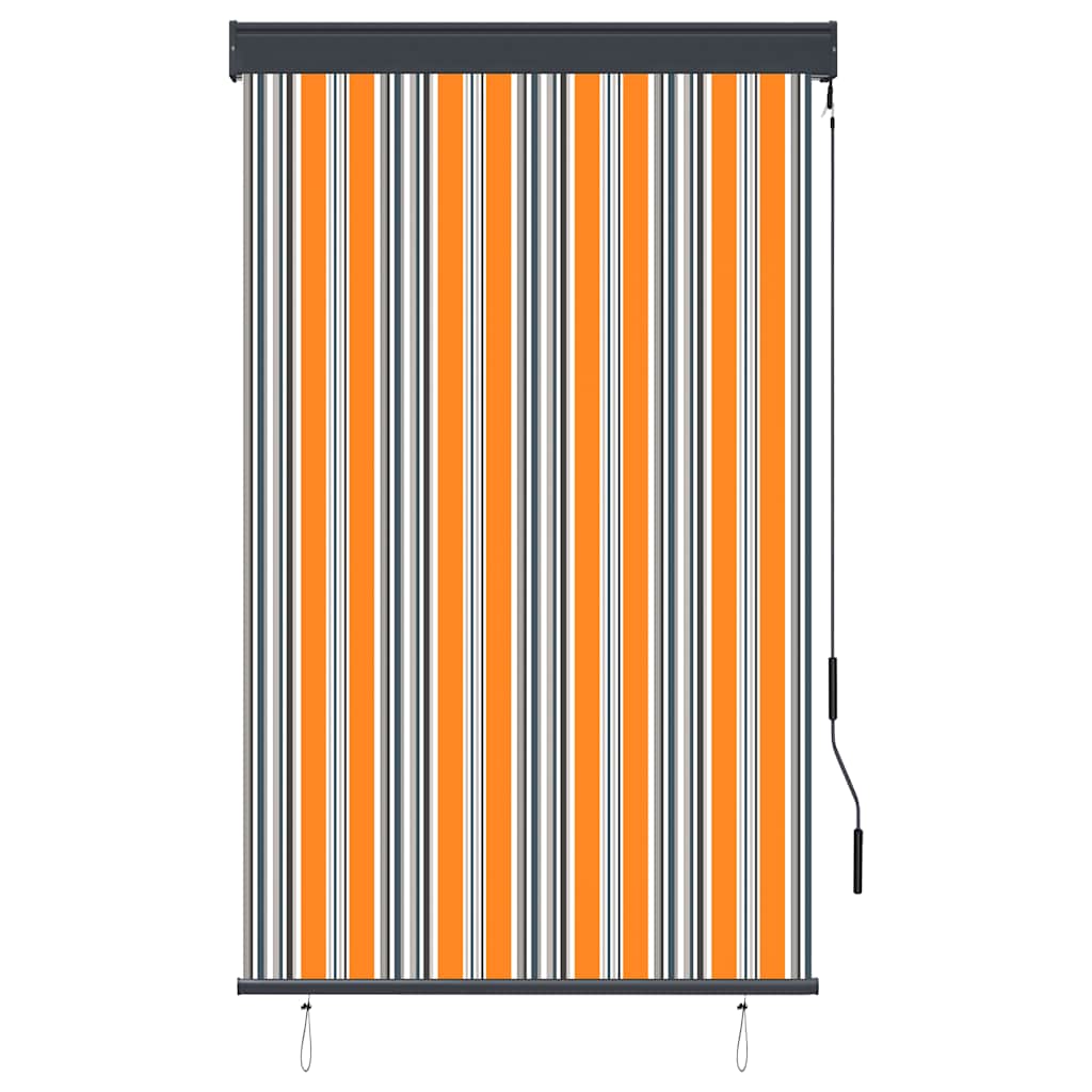 Outdoor Roller Blind 100x250 cm Yellow and Blue