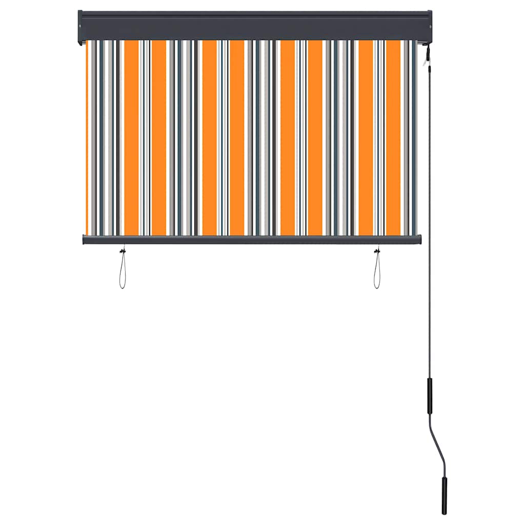 Outdoor Roller Blind 100x250 cm Yellow and Blue