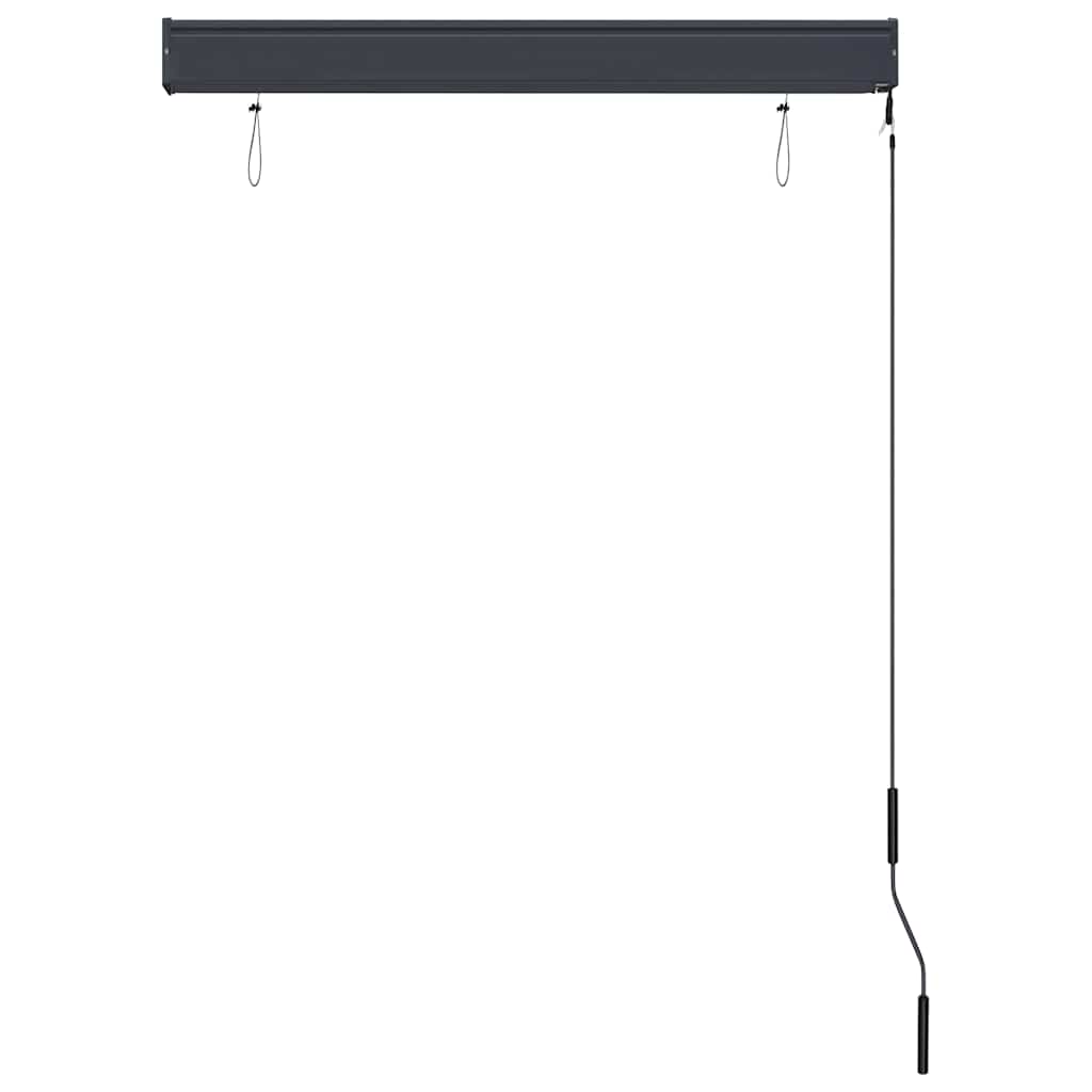 Outdoor Roller Blind 100x250 cm White and Orange