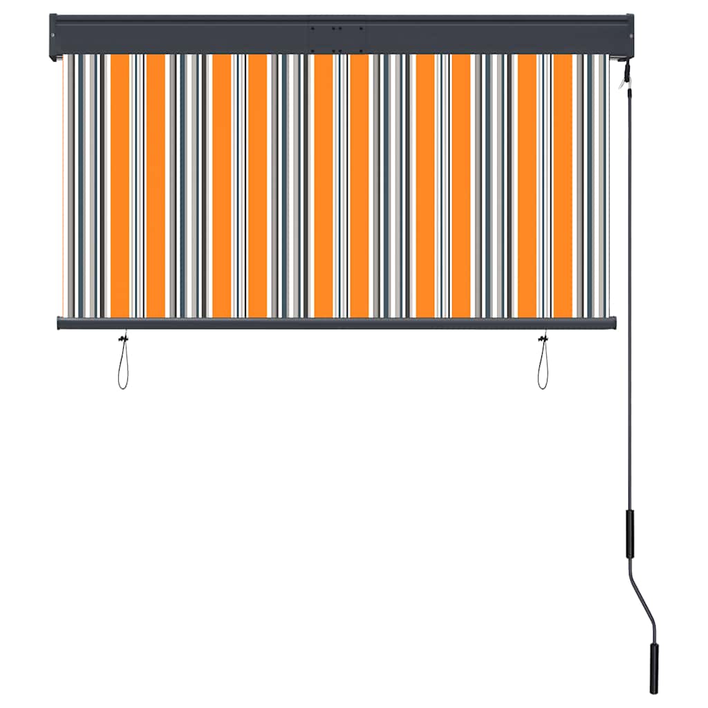 Outdoor Roller Blind 120x250 cm Yellow and Blue